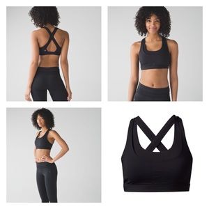 Lululemon Run Stuff Your Bra III (Power Mesh) Black Luxtreme